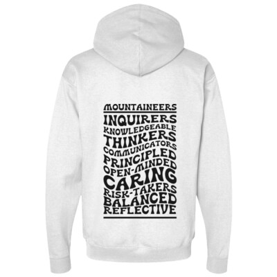 Adult Circle Summit Academy Hoodie front and back - D104 & D108 Thumbnail