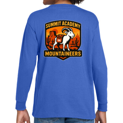YOUTH Long Sleeve SA Mountaineers - Back Print Only Thumbnail