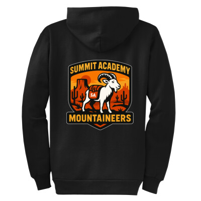 ADULT Full-zip Hoodie SA Mountaineers - Back Print Only Thumbnail